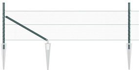 Cerca Hexagonal vidaXL Verde 0.4x25 m Aço