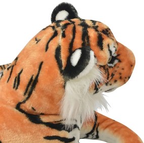 Tigre de peluche, castanho, XXL