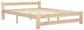 Estrutura de cama 120x200 cm madeira pinho maciço