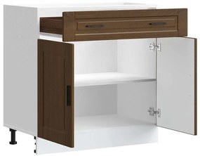 Armário base cozinha Porto derivados madeira carvalho castanho