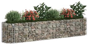 Canteiro elevado/cesto gabião 260x50x50 cm ferro galvanizado