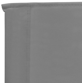 Cadeiras de praia dobráveis 2 pcs tecido cinzento