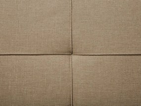 Sofá-cama de 3 lugares em tecido castanho RONNE Beliani
