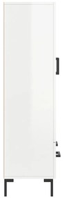 Aparador alto 69,5x31x115 cm derivados madeira branco brilhante
