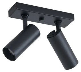 Plafon moderno preto incluindo LED regulável 2 luzes - Tate