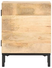 Mesa de cabeceira 40x30x51 cm madeira de mangueira maciça
