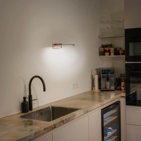 Candeeiro de parede em aço 62 cm c/ LED IP44 - Jerre