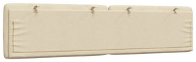 Almofadão de cabeceira 200 cm tecido creme