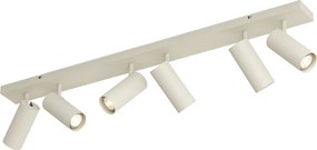 Plafon moderno bege 102cm 6-luzes ajustável - Renna