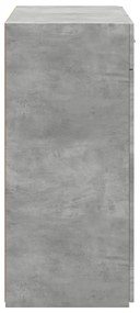 Aparador 80x42,5x93 cm derivados de madeira cinzento cimento