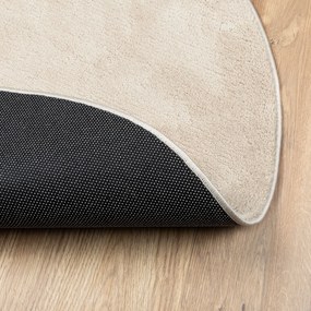 Tapete "HUARTE" de Pile Baixo, Suave e Lavável Bege 100x200 cm