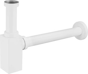 Mexen semissifão para lavatório quadrado, branco - 79960-20