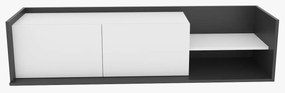 Móvel de TV Krog – Antracite e Branco – 160 cm x 35 cm x 36,8 cm