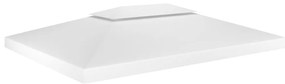 Cobertura de gazebo com 2 camadas 310 g/m² 4x3 m branco