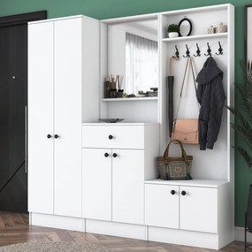 Hall Stand M3 – Branco – 179,4x182,8x37,3 cm