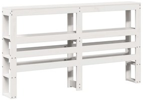 Cama sem colchão 150x200 cm madeira de pinho maciça branco