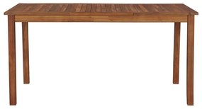 Mesa de jardim 150x90x74 cm madeira de acácia maciça