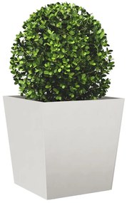 Vaso/floreira de jardim 50x50x50 cm aço inoxidável