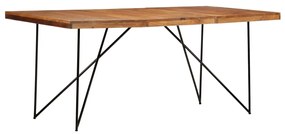 Mesa de jantar 180x90x76 cm madeira de acácia maciça