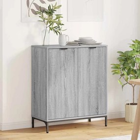 vidaXL Buffet Sonoma cinzento 69.5 x 33 x 82 cm Madeira processada