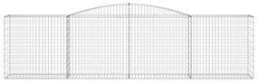 Cesto gabião arqueado 400x50x100/120 cm ferro galvanizado