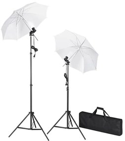 Kit de estúdio com fundo verde 600x300 cm e luzes