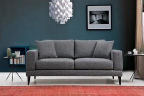 Sofá de 2 Lugares Nordic – Cinzento Escuro – 180 x 90 x 85 cm