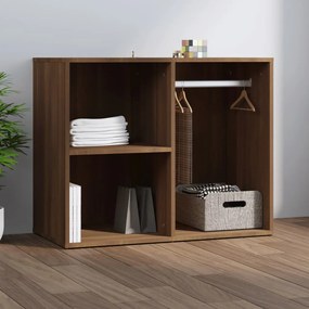 820507 vidaXL Toucador 80x40x65 cm madeira processada cor carvalho castanho