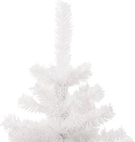Árvore de Natal rotativa pré-iluminada + suporte PVC branco