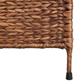 Biombo de 5 painéis 205x180 cm jacinto de água castanho