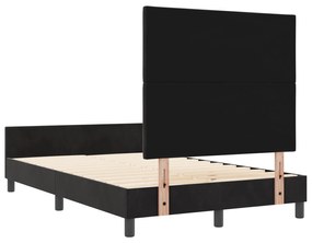 Cama vidaXL Preta 120x190 cm em Veludo