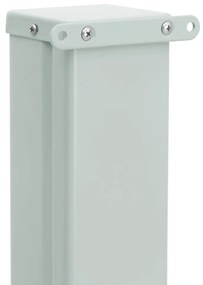 Toldo lateral retrátil para pátio 100x500 cm castanho