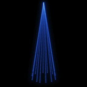 Árvore de Natal mastro de bandeira 732 LEDs 500 cm azul