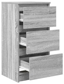 Aparador 37,5x35x76 cm derivados de madeira cinzento sonoma