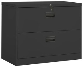 336289 vidaXL Arquivador 90x46x72,5 cm aço antracite