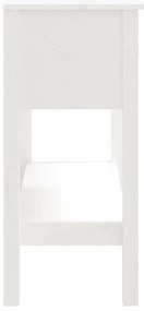 Mesa consola 75x35x75 cm pinho maciço branco