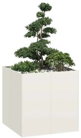 Cama sem colchão 140x190 cm tecido castanho-acinzentado
