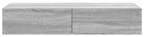Prateleira parede c/ gavetas 100x36x19 cm derivados de madeira