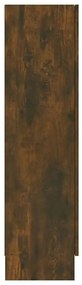 Vitrine 82,5x30,5x115 cm derivados de madeira carvalho fumado