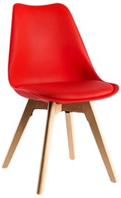 Conjunto Secretária Kecil e Cadeira Synk Basic - Vermelho