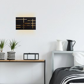 **** Aplique de Parede 622 – Preto – 35 x 10 x 22 cm
**