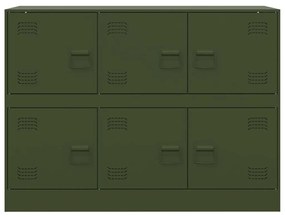 Aparador 99x39x73 cm aço verde azeitona