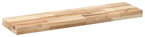 Tampo de mesa retangular 80x20x4 cm madeira de acácia maciça
