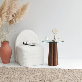 Mesa de Centro Pianeta – Nogueira – 45 cm x 50 cm x 50 cm