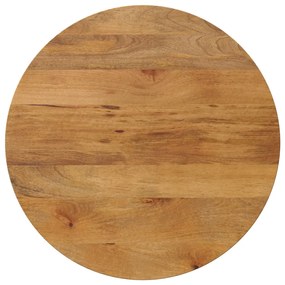 vidaXL Tampo de mesa redondo Ø80x2,5cm madeira de mangueira maciça