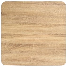 Mesa bistrô 60x60 cm MDF castanho-claro