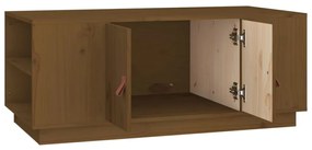 Mesa de centro 100x50x41 cm pinho maciço castanho mel