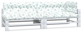 Almofadões p/ paletes 2 pcs tecido padrão de folhas