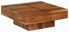 Mesa de centro 80x80x30 cm madeira de acácia maciça