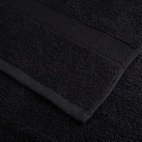 Toalhas de mão 50 pcs Preto 50 x 100 cm Algodão